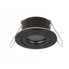 Įmontuojamas šviestuvas, hermetinis MR11 apvalus, juodas, LED line