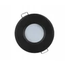 Įmontuojamas šviestuvas, MR16/GU10, apvalus, juodas, hermetinis IP44, LED LINE