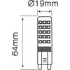 Lemputė LED G9 230V 8W, 750lm, neutraliai balta, LED line