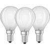 LED lempa Osram P40, 4W, E14, 2700K, 470lm, 3 vnt.