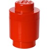 LEGO Storage Brick 1 Round raudona