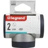 Legrand Rozgałęźnik sukamasis 2x2P+Z, USB A+C - aliuminio/grafito