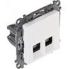 Legrand 753141 VALENA LIFE Lizdas kompiuterio dvigubas RJ45 cat.5e UTP balta 753141