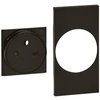 Legrand EDC27 lizdo plokštelė 2P+Z-plokščia, juoda, 2m KG55F