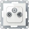 Legrand SUNO TV- R- SAT antenos lizdas FM + DAB 1,5dB, baltas 721167