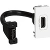 LEGRAND „Plug and play“ sprendimas. Tvirtinamas su 15 cm HDMI kabeliu su kištuku. Balta.