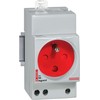 Legrand Modulio lizdas 2P + Z 10 / 16A su bėgių dangčiu G382 (004282)