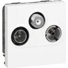 Legrand 0 787 86, Palydovinė televizija + televizija + radijas, 2 moduliai, Balta, 45 mm, 33 mm, 45 mm