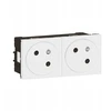 Legrand MOSAIC Lizdas 2x2P+Z automatiniai gnybtai 278164L