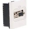 Legrand MESAIC SUB D lizdas su sraigtine jungtimi / 2moduliai / balta RS 232 9 kontaktai 078765