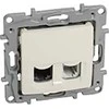 Legrand NILOE RJ11+ RJ45 cat.5 UTP kreminės spalvos telekomunikacijų lizdas (764670)