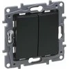 Legrand 762205 Niloe Selection žvakidės jungiklis 10AX antracitas 762205
