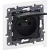 Legrand Nlonoe Selection Nest 2p + su IP44 16A 250V su rainelės, varžtų terminalai antracitas 762237