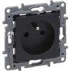 Legrand Niloe Selection Socket 2p+su 16A 250V (su sklende, automatiniais gnybtais) antracitas 762225