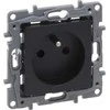 Legrand Niloe Selection Socket 2p+su 16A 250V (su sklende, automatiniais gnybtais) antracitas 762225