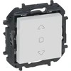 Legrand „Niloe Step“ 2 padėčių roleto valdymo mygtukas – baltas 863143B