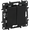 Legrand „Niloe Step“ dviejų pakopų jungiklis 10A - juodos spalvos 863508B
