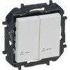 Legrand „Niloe Step“ dviejų pakopų jungiklis su foniniu apšvietimu, baltas, 10A - 863118B