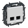 Legrand „Niloe Step“ dvigubas lizdas 2xRJ45 kat. 5e utp - baltas 863160B
