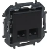 Legrand „Niloe Step“ dvigubas lizdas 2xRJ45 kat. 5e utp juodas 863560B