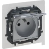Legrand „Niloe Step Gn 2p+su“ IP44, automatiniai gnybtai, su sklende - aliuminio spalvos 863336B