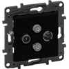 Legrand GN.TV-R-SAT-SAT KO.G.2.Juodas NILOE STEP