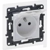 Legrand Niloe Step - maitinimo lizdas 2P+Z IP44, automatiniai gnybtai, su užraktu - balta spalva 863136