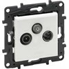 Legrand Niloe Step – TV-R-SAT galinis lizdas, 10 dB – baltas 863179