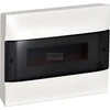 Legrand PRACTIBOX S modulinė paviršiuje montuojama skirstomoji plokštė 1x12 skaidrios durys 135431