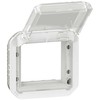 Legrand NOWE PLEXO 55 Adapteris Arteor/Mosaic su przezroczystą klapką mechaniczną 70,5x70,5mm balta 069695L