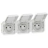 Legrand 069644L NAUJAS PLEXO 55 Lizdas 3x2P+Z horizontalus pilnas mechanizmas 16A - 250V AC~ baltas 069644L