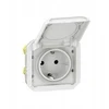 Legrand 069640L NAUJAS PLEXO 55 Schuko lizdas 2P+Z gnybtai auto mechanizmas 16A - 250V AC baltas 069640L