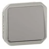 Legrand NAUJAS PLEXO 55 mygtuko jungiklis 1NO+1NC mechanizmas 10A - 250V AC pilkas 069541L
