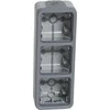 Legrand PLEXO55 Trivietis vertikalus pleistras pilka (069679)