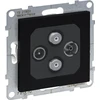 Legrand SUNO antenos lizdas TV-R-2xSAT final 1.5dB juodas 721470