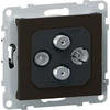 Legrand SUNO antenos lizdas TV-R-2xSAT final 1.5dB juodas 721470