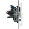 Legrand SUNO kompiuterio lizdas dvivietis RJ45 Cat 6 UTP baltas 721153