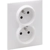 Legrand SUNO - Lizdas 2P+Z (čekiškas) su apsauginėmis užsklandomis - 16 A - 250 V~ - automatiniai gnybtai (monoblokas), Balta - Legrand 721182 himp