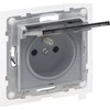 Legrand SUNO - lizdas 2P + Z IP44 - 16 A - 250 V ~ - automatinis terminalai - su diafragma, aliuminio - Legrand 721386 Himp