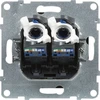 Legrand SUNO PC lizdas dvivietis RJ45 Cat 6 UTP juoda 721453