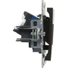 Legrand SUNO PC lizdas dvivietis RJ45 Cat 6 UTP juoda 721453