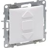 Legrand SUNO - Mygtukinis roletų jungiklis - 6 A - 250 V~ - 3 padėtys: aukštyn, žemyn, sustabdyti - tiesioginis roletų valdymas, baltas - Legrand 721138 himp