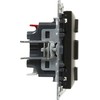 Legrand SUNO - Roletų jungiklis - 6 AX - 250 V~ - 3 padėtys: aukštyn, žemyn, stabdymas - tiesioginis roletų valdymas, juodas - Legrand 721439 hep
