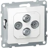 Legrand TV-R-2xSAT galinis antenos lizdas 1,5dB baltas [721170]