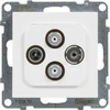 Legrand TV-R-2xSAT galinis antenos lizdas 1,5dB baltas [721170]