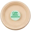 Gogreen kompostuojamos cukranendrių lėkštės su Go Žalias raštu Ø15cm 10 vnt./0,08kg