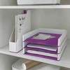 Leitz Dokumentų lentyna Leitz WOW dvispalvė, violetinė 53611062