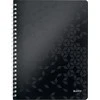 Leitz A4 PP WOW languotas sąsiuvinis, juodas 46380095