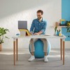Sėdėjimo kamuolys Leitz Ergo Cosy, 65cm, ramios mėlynos spalvos