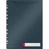 Įmautė dokumentams Leitz Cosy Privacy su praplatėjimu ir perforacija, A4,aksominės pilkos spalvos.